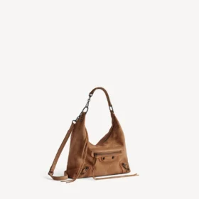 Le City hobo-veske for kvinner, liten, i kamelfarge