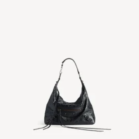 Le City hobo-veske for kvinner, liten, i svart