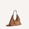 Le City hobo-veske for kvinner, medium, i kamelfarge