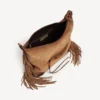 Le City hobo-veske for kvinner, medium, i kamelfarge