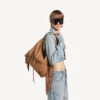 Le City hobo-veske for kvinner, medium, i kamelfarge