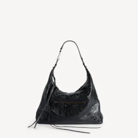 Le City hobo-veske for kvinner, medium, i svart
