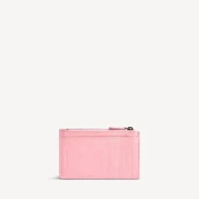 Le City lang mynt- og kortholder for kvinner i vintage rosa