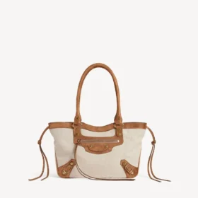 Le City strandveske for kvinner, liten, i beige/kamel