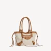 Le City strandveske for kvinner, liten, i beige/kamel