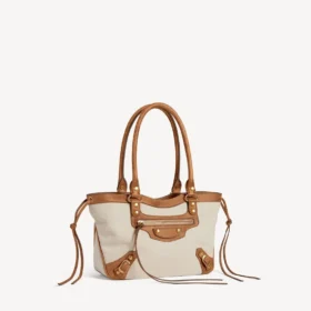 Le City strandveske for kvinner, liten, i beige/kamel