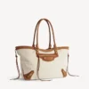 Le City strandveske for kvinner, medium, i beige/kamel