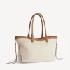 Le City strandveske for kvinner, medium, i beige/kamel