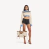 Le City strandveske for kvinner, medium, i beige/kamel