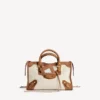 Le City-veske for kvinner, liten, i beige/kamel