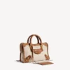 Le City-veske for kvinner, liten, i beige/kamel
