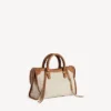 Le City-veske for kvinner, liten, i beige/kamel