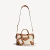 Le City-veske for kvinner, liten, i beige/kamel