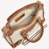 Le City-veske for kvinner, liten, i beige/kamel