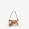 Le City-veske for kvinner med stropp i beige/kamel