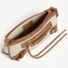 Le City-veske for kvinner med stropp i beige/kamel