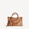Le City-veske for kvinner, medium, i kamelfarge