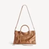 Le City-veske for kvinner, medium, i kamelfarge