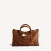 Le City-veske for kvinner, medium, i karamellfarge