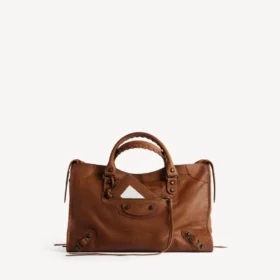 Le City-veske for kvinner, medium, i karamellfarge