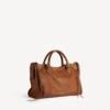 Le City-veske for kvinner, medium, i karamellfarge