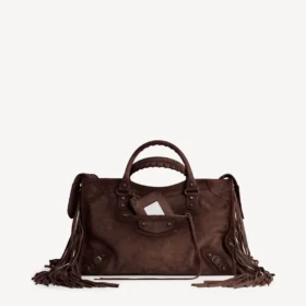 Le City-veske for kvinner, medium, i lys espresso