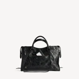 Le City-veske for kvinner, medium, i svart