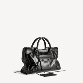 Le City-veske for kvinner, medium, i svart