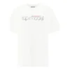 Lens med alfabet-trykk, kort ermet, hvit 612965TIV829000