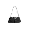Lindsay liten skulderveske med krokodillepreg «Black» 701141210C91000