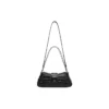 Lindsay liten skulderveske med krokodillepreg «Black» 701141210C91000
