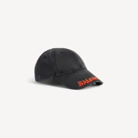 Logo-cap for menn i svart