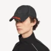 Logo-cap for menn i svart