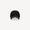 Logo-cap med skjerm i svart