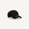 Logo-cap med skjerm i svart