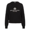 Logo-genser med rund hals, svart 595106T15511073