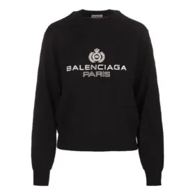 Logo-genser med rund hals, svart 595106T15511073