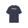 Logo-mønster, kort ermet, unisex, marineblå 556150TAV444128