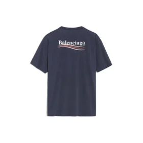 Logo-mønster, kort ermet, unisex, marineblå 556150TAV444128
