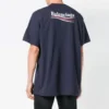 Logo-mønster, kort ermet, unisex, marineblå 556150TAV444128