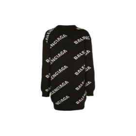 Logo Oversized Cardigan «Black» 555275T14711070