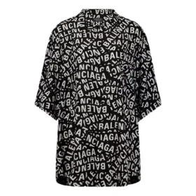 Logo Strips Minimal kortærmet skjorte «Black» 681813TML21-1269