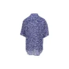 Logo Strips Minimal Silk-skjorte «Blue Dirty White» 681813TNL054644