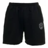 Logo-sweatshorts med børstet overflate «vasket svart» 676137TMVA39034