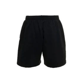 Logo-sweatshorts med børstet overflate «vasket svart» 676137TMVA39034 Logo-sweatshorts med børstet overflate «vasket svart» 676137TMVA39034