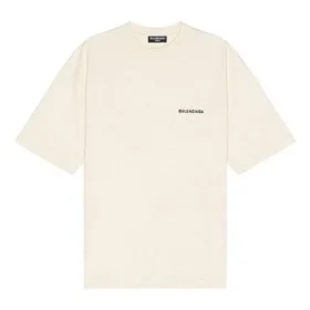Logo-T-skjorte, medium passform «Beige» 612966TMVF49069