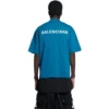 Logo-T-skjorte, medium passform «Blue» 612966TLVB99567