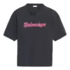 Logo-trykk, kort ermet, unisex, svart 583098TFV598465