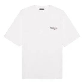 Logo-trykk, liten logo, herre, hvit 620969TIV529040