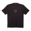 Lovey T-skjorte, stor passform «Svart» 641675TQVV89034